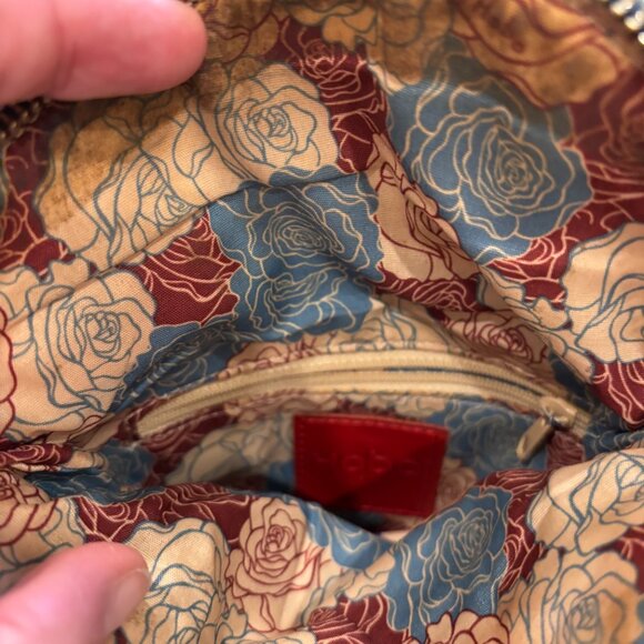 Hobo turquoise clutch crossbody leather bag - Picture 4 of 7